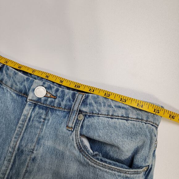 Blank NYC Womens The Cooper Long Slim Straight Ankle Slit Jean Size 29 High Rise - Picture 11 of 14